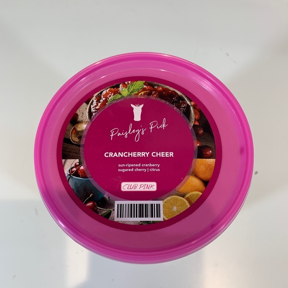 Pink Zebra Sprinkles Retired Cranberry Cheer Soy Wax Melts 3.75oz Jar